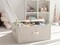 StorageWorks Storage Box with Lid, Foldable Clothes Closet Organizer, Mixing of Beige, White & Ivory, Bamboo Style, Extra Large, 58.7L Huge Capacity